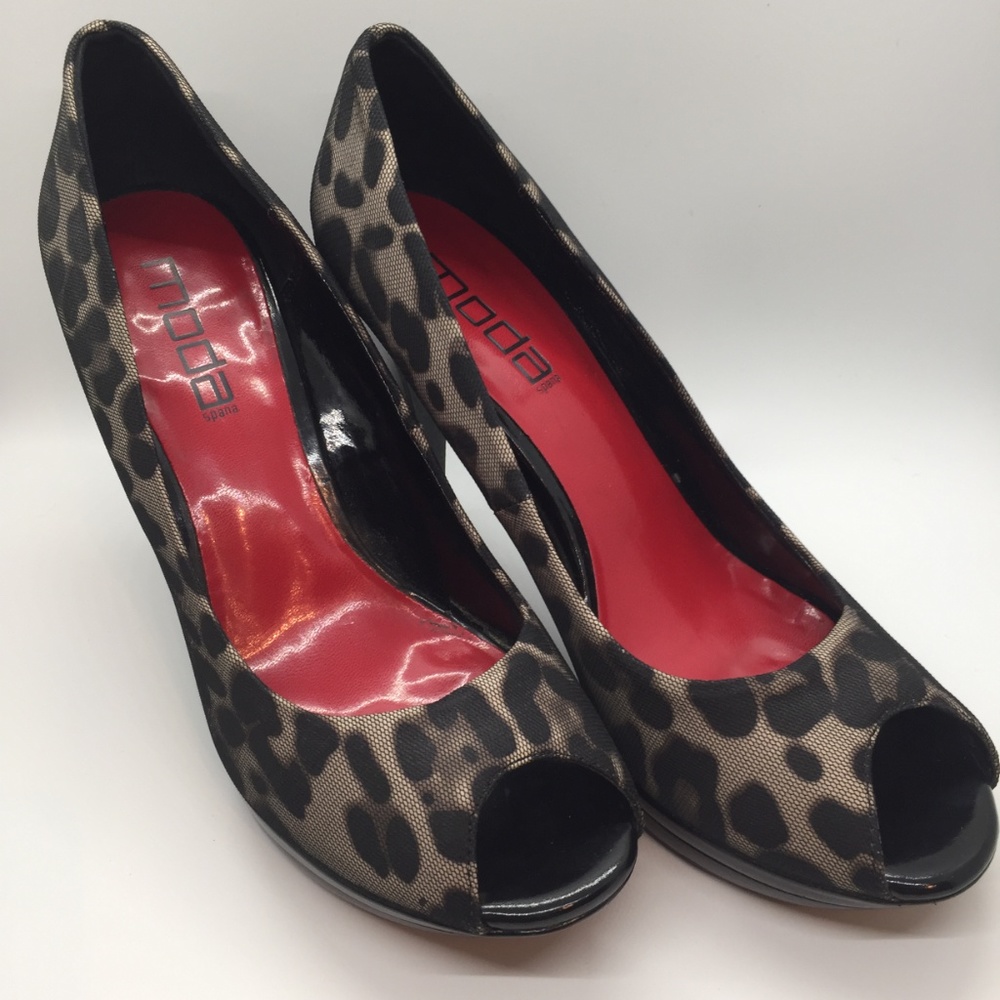 -🔥 Moda Spana Leopard Pumps - Picture 2 of 8